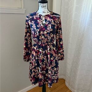 Long sleeve short floral dress from JustFab size XS
